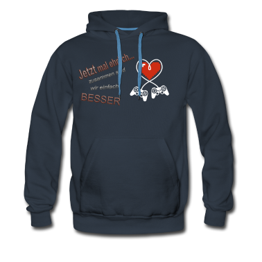Partner Hoodie - Valentinstag Herz Partner Zocken