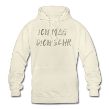 Partner Hoodie - Ich mag dich sehr Schrift Spruch liebe love