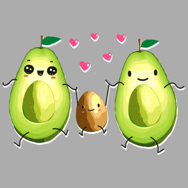 Motiv Avocado - Familie - Partnerlook - Schwangerschaft