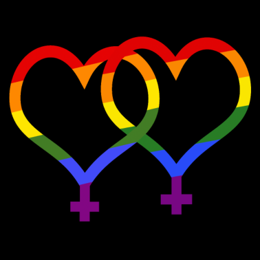 Motiv Lesbisch Queer Herzen