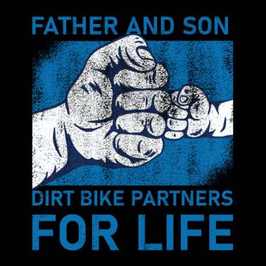 Motiv Vater & Sohn Dirt Bike lebenslange Partner Shirts