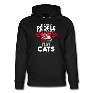 Partner Hoodie - Katzen Paar Liebe Herz Valentinstag