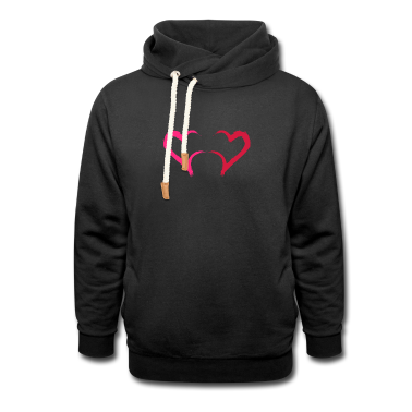 Partner Hoodie - Zwei Herzchen Partner