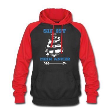 Partner Hoodie - Sie ist mein Anker Partner Geschenk Outfit Norden