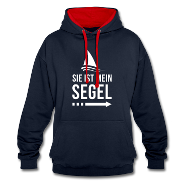 Partner Hoodie - Sie ist mein Segel | Partnershirt | Ehemann | Ehe
