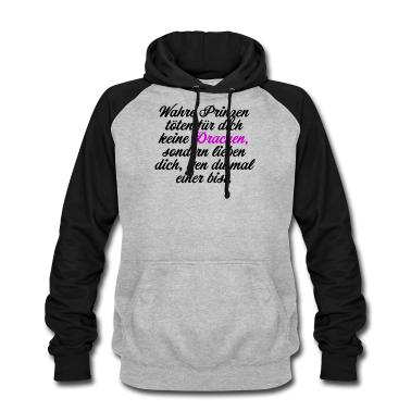 Partner Hoodie - Wahre Prinzen töten Drachen Fun Humor T-Shirt