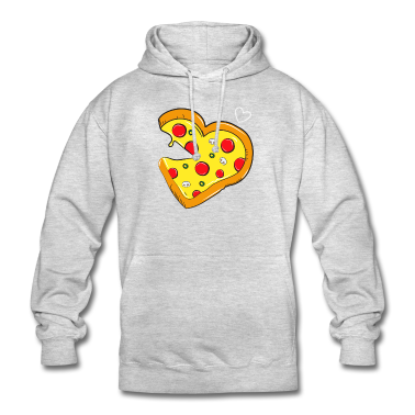 Partner Hoodie - Pizza Herz- Fast Food - Salami Partner Shirt