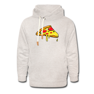Partner Hoodie - Pizza Stück - Fast Food - Salami Partner Shirt