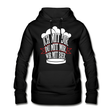 Partner Hoodie - Ich mit dir Du mit mir Wir mit Bier Partner Look