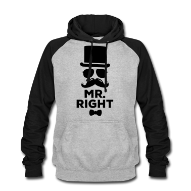 Partner Hoodie - Lustige paarweise Mr. Right und Mrs. Right