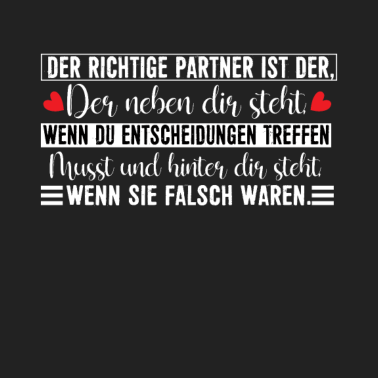 Motiv Der richtige Partner ist der, der hinter dir steht