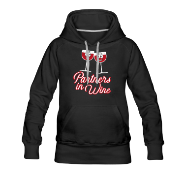 Partner Hoodie - Wein Partner Weinglas Rotwein Geschenk