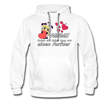Partner Hoodie - Pandas haben ein Leben lang nur einen Partner