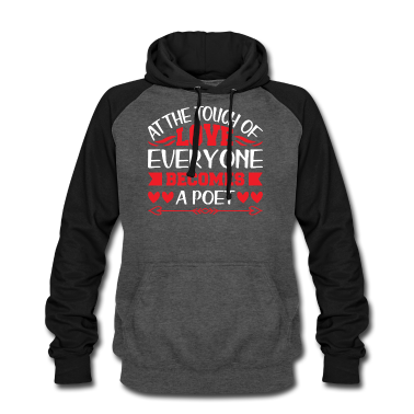 Partner Hoodie - Mit Liebe wird jeder zum Dichter Partner Valentin