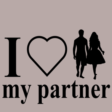 Motiv i love my partner , Ich liebe meinen Partner