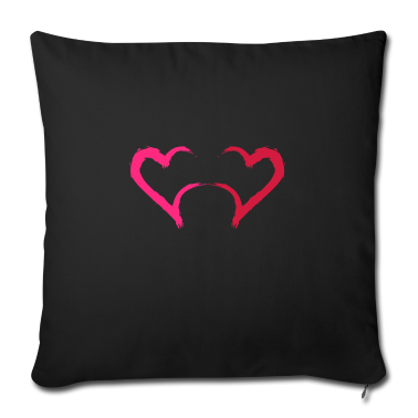 Partner Kissenbezug - Zwei Herzchen Partner