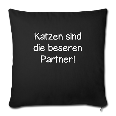 Partner Kissenbezug - Katzen sind die besseren Partner