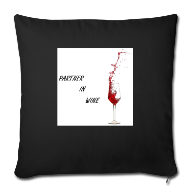 Partner Kissenbezug - Partner in Wine - Weinglas