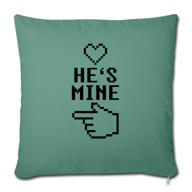 Partner Kissenbezug - He's Mine 8-Bit