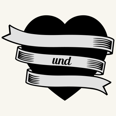 Motiv Partner-Herz einfarbig
