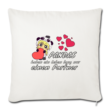 Partner Kissenbezug - Pandas haben ein Leben lang nur einen Partner