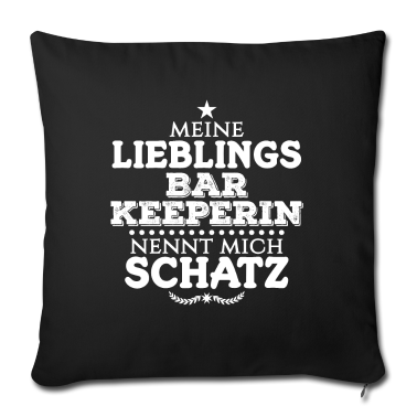 Partner Kissenbezug - Barkeeperin Partner Beziehung Spruch