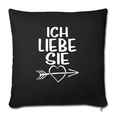 Partner Kissenbezug - Ich liebe Sie - Partnerlook Partner Shirt