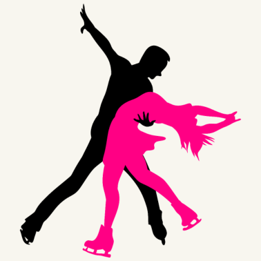 Motiv Eiskunstlauf Schlittschuhe Paar Partner