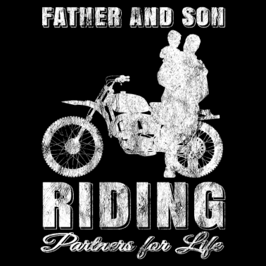 Motiv Vater Sohn Reiten Partner