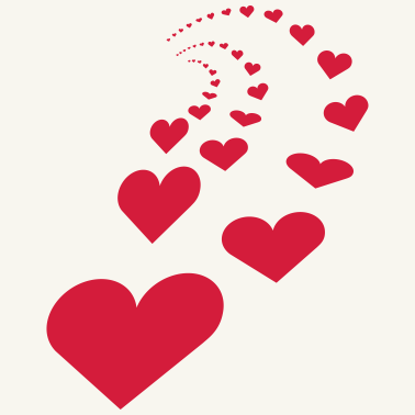 Motiv Herzen für Partner und Singles