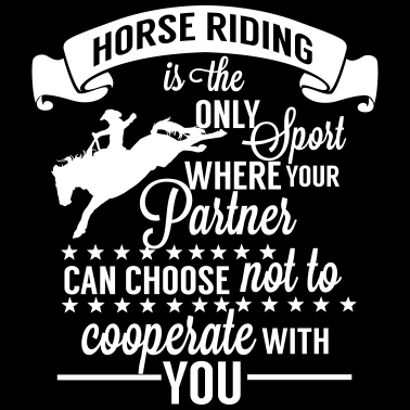 Motiv Horse riding partner - Pferdespruch