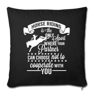 Partner Kissenbezug - Horse riding partner - Pferdespruch