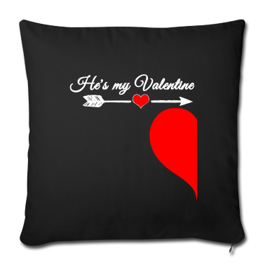 Partner Kissenbezug - Du bist mein Valentin mit Herz und Pfeil Partner