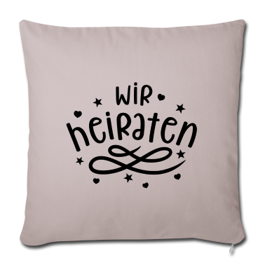 Partner Kissenbezug - Wir heiraten - Gemeinsamer Junggesellenabschied