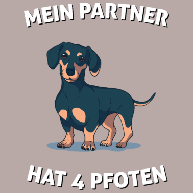 Motiv Mein Partner Hat 4 Pfoten Dackel