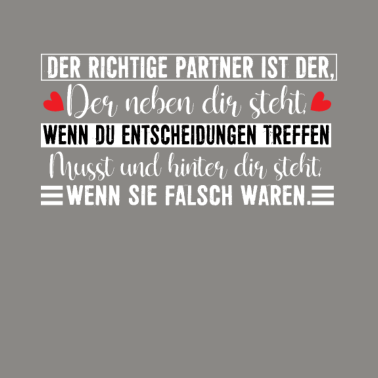 Motiv Der richtige Partner ist der, der hinter dir steht