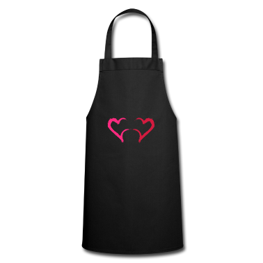 Partner Sch&uuml;rze - Zwei Herzchen Partner