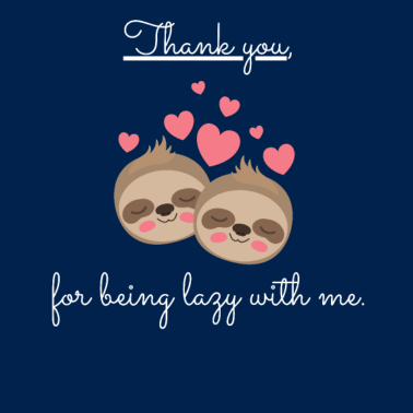 Motiv Faultier Liebe Geschenkidee Partner