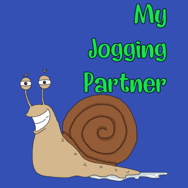 Motiv Joggen Schnecke Partner Geschenk Shirt