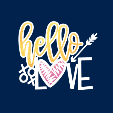 Motiv hello love Valentinstag Geschenk Partner