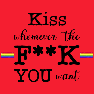 Motiv LGBT LGBTQ Pride Geschenk Kiss whomever you want