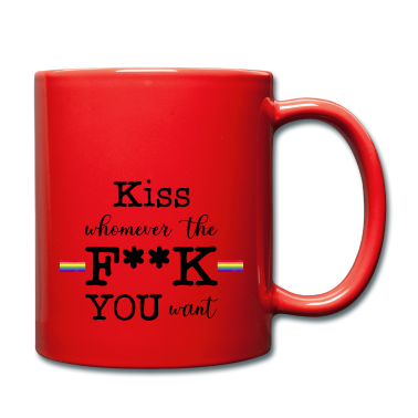 Partner Tasse - LGBT LGBTQ Pride Geschenk Kiss whomever you want