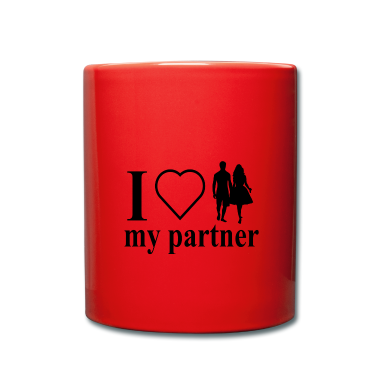 Partner Tasse - i love my partner , Ich liebe meinen Partner