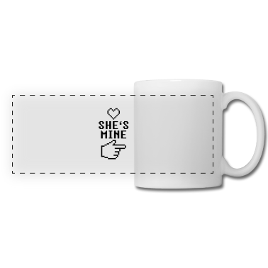 Partner Tasse - She's Mine 8-Bit