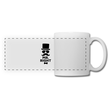 Partner Tasse - Lustige paarweise Mr. Right und Mrs. Right