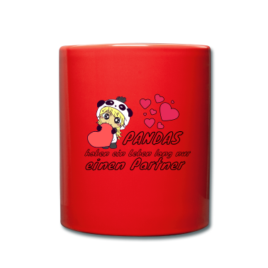 Partner Tasse - Pandas haben ein Leben lang nur einen Partner