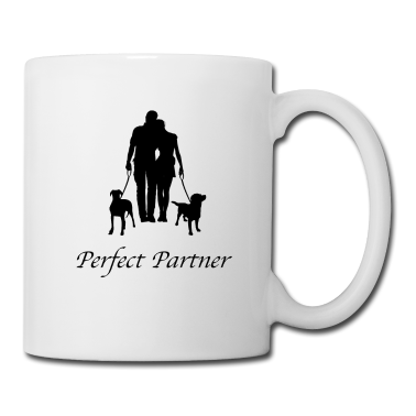 Partner Tasse - Der perfekte Partner, Hunde Motiv