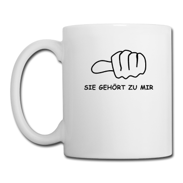 Partner Tasse - Sie gehört zu mir! Lustiges Partner Geschenk