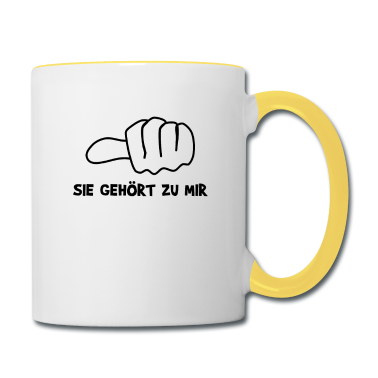 Partner Tasse - Sie gehört zu mir! Lustig Partner Valentinstag