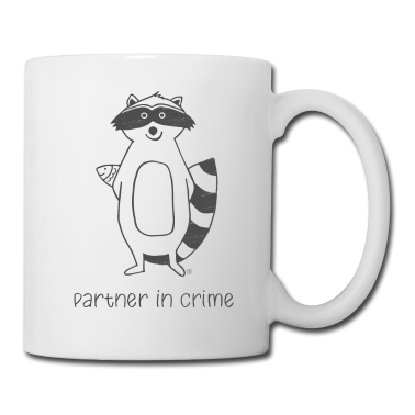 Partner Tasse - Waschbär - my Partner in Crime